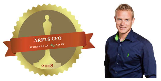 ​Fredrik Peterson nominerad till ”Årets CFO”