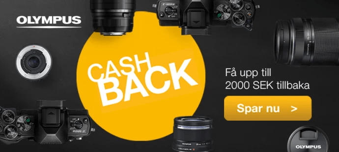 Få valuta för pengarna denna sommar med cashback på fotoutrustning från Olympus!