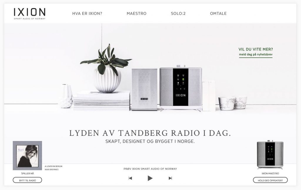 Upptäck IXION – ett nytt exklusivt högtalarsystem från Norge