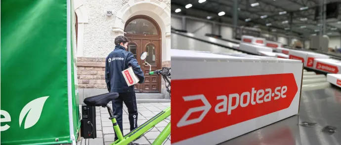 Apotea lanserar som första e-handlare i Sverige fossilfria hemleveranser från lager till kund med Airmee