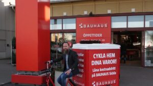 BAUHAUS lånar ut eldrivna transportcyklar gratis till sina kunder 2