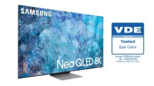 Samsungs Neo QLED 2021 tar emot branschens första ‘Eye Care’-certifiering