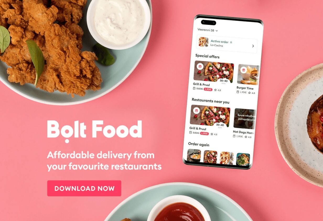 Efter succén med Bolt – Nu lanseras även Bolt Food i AppGallery
