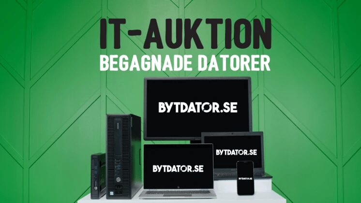 IT-auktionen pågår nu hos Bytdator.se!