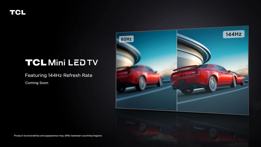 TCL släpper sin första 144Hz Mini LED TV-serie