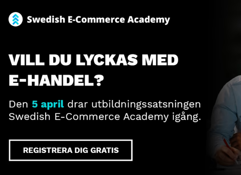 Premiär för Swedish E-Commerce Academy: Ny rapport visar att hälften av svenska företag saknar kunskap för att lyckas med sin e-handel