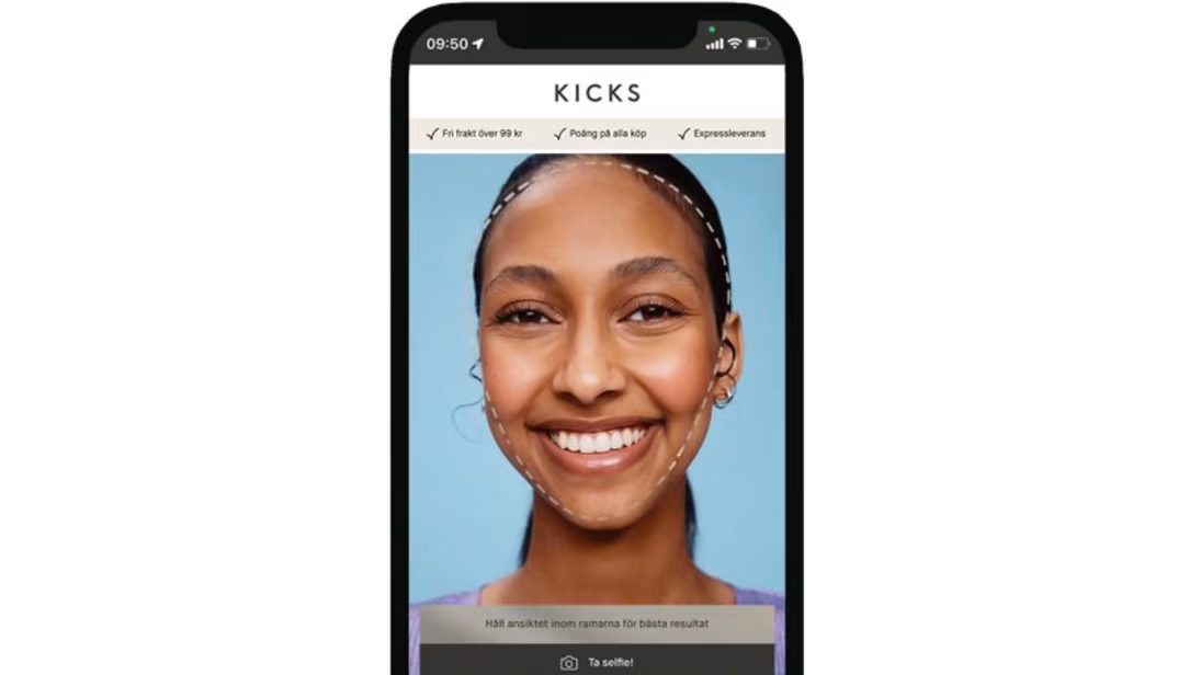 KICKS först i Sverige med att lansera AI-driven skönhetsupplevelse