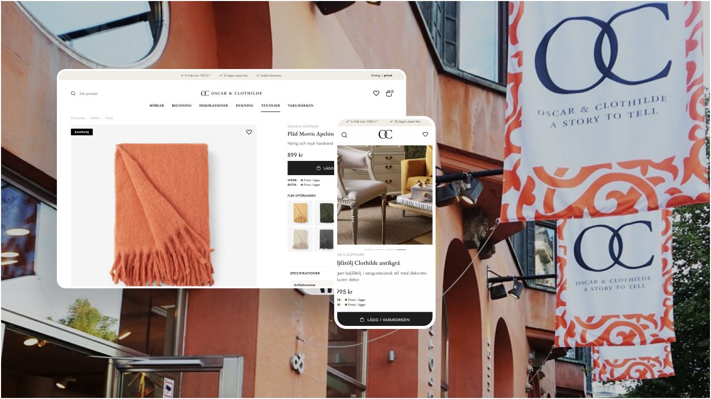 Färgstarka Oscar & Clothilde lanserar ny e-handel