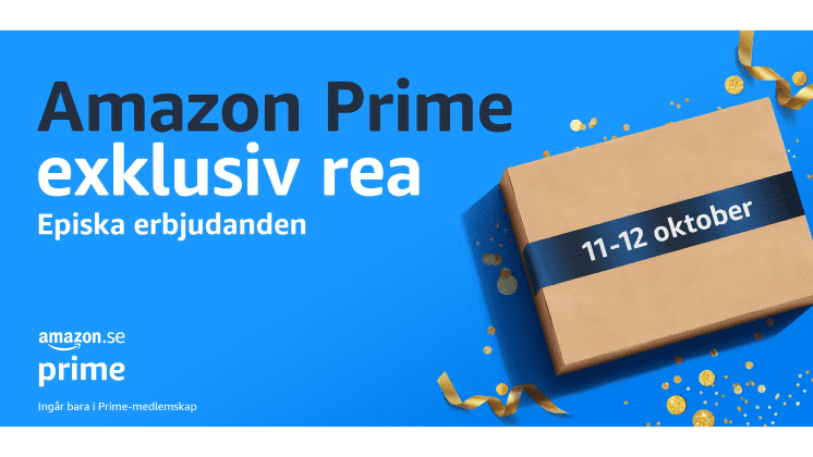 Amazon lanserar nya reafesten Prime Exklusiv Rea den 11-12 oktober