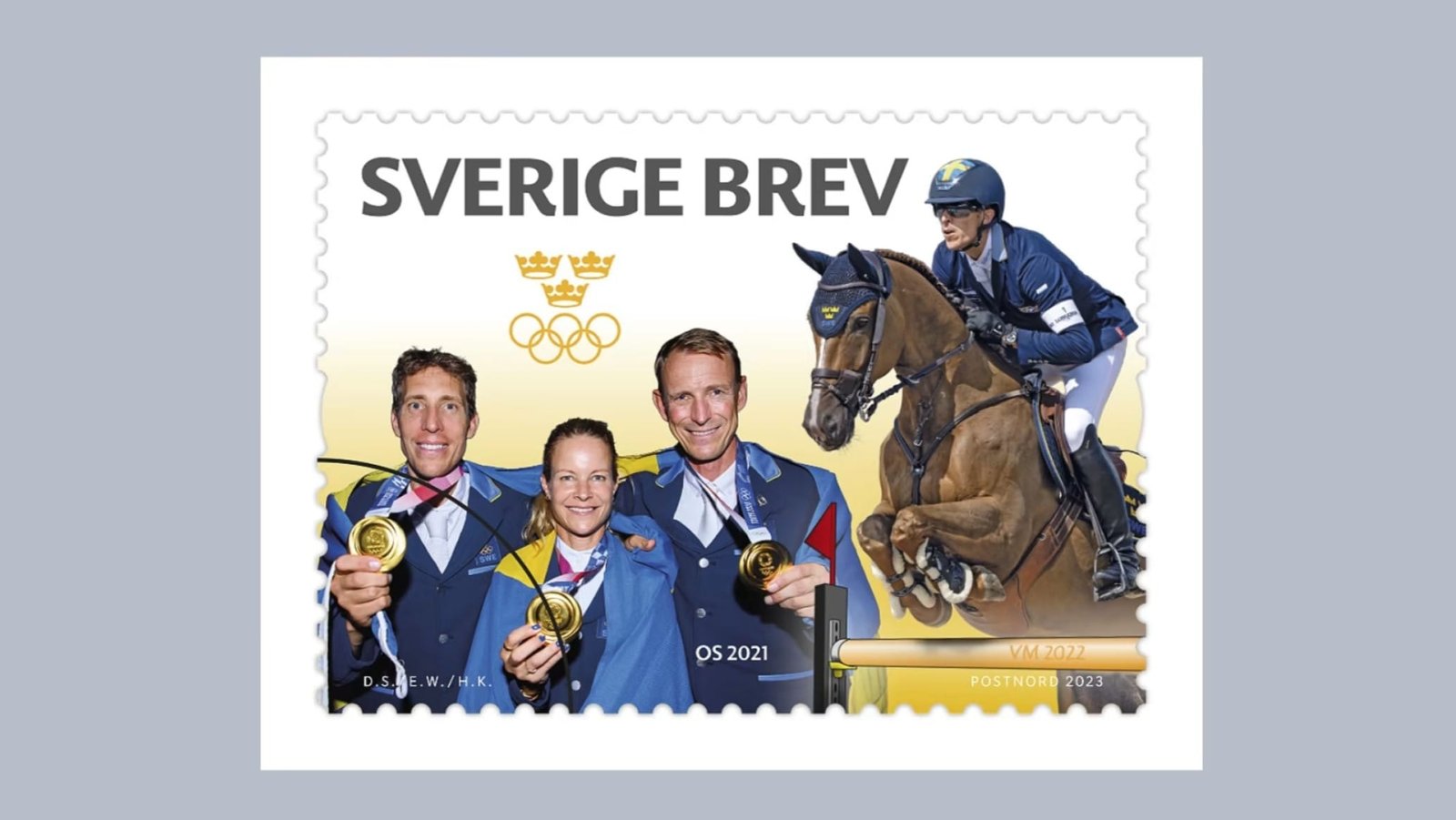 Ridsporten hyllas med frimärken