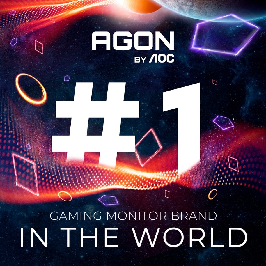 AGON by AOC säkrar förstaplatsen är ledande varumärke för gamingmonitorer