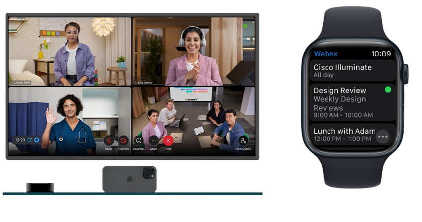 Webex tar klivet in i Apples klockor och tv-boxar