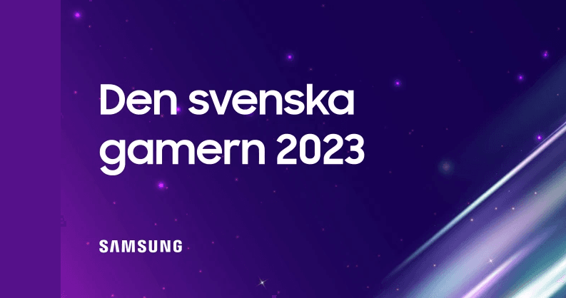 Samsung presenterar svenska spelvanor “Den svenska gamern 2023”