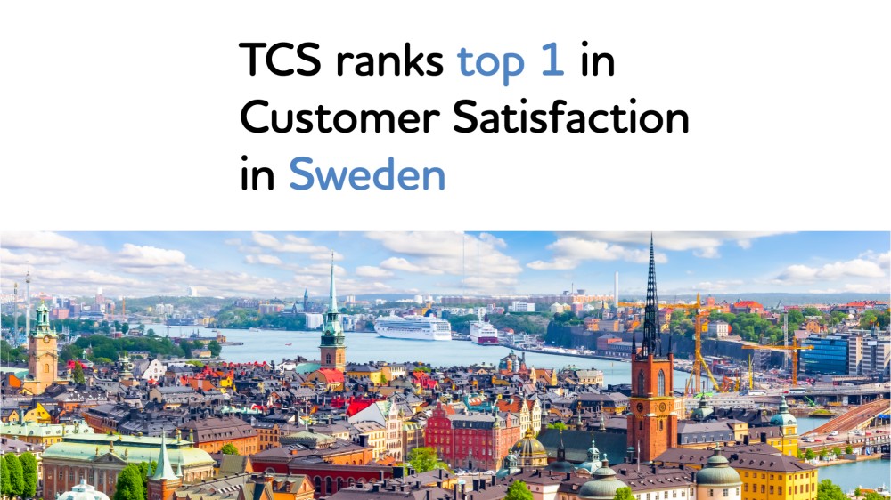 TCS är nummer ett i kundnöjdhet i Sverige för elfte året i rad