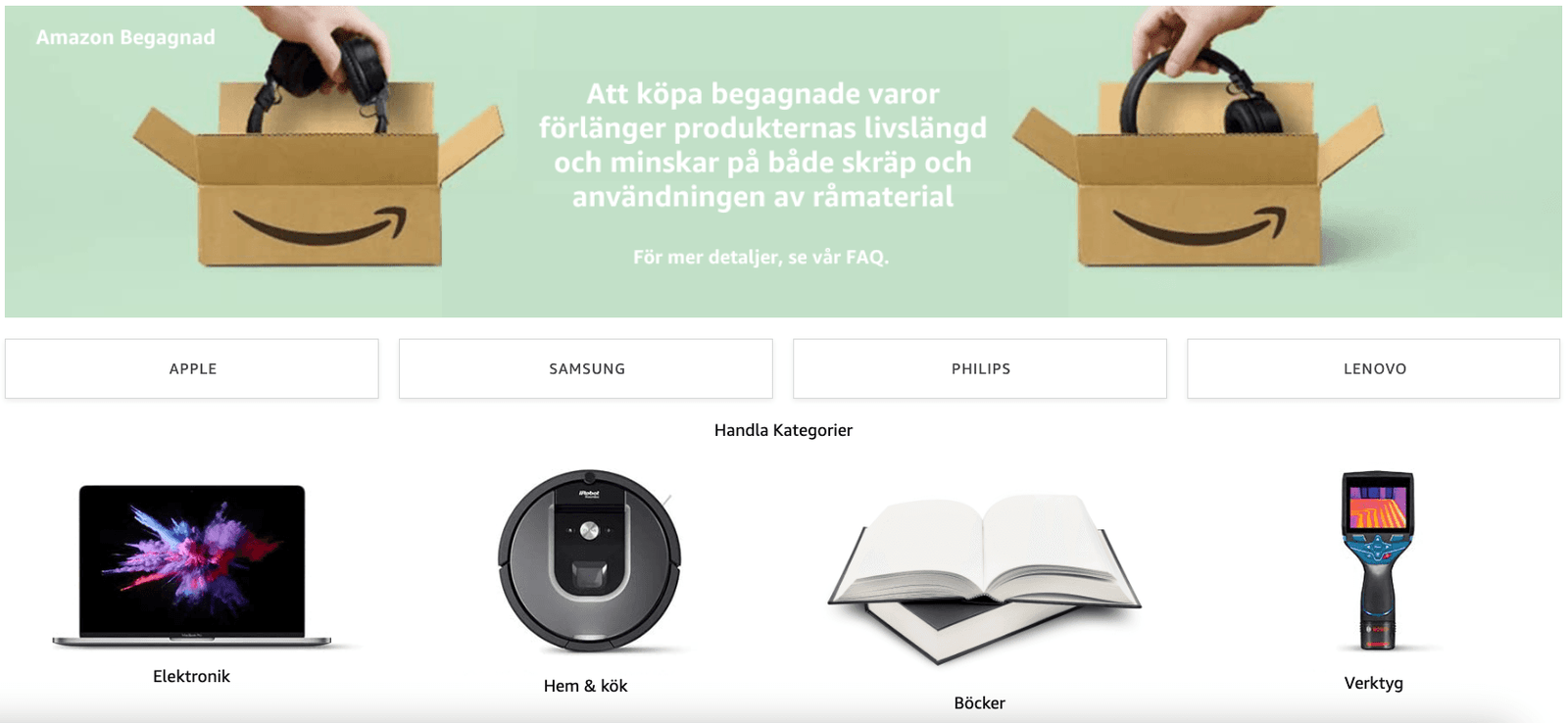Nu lanseras Amazon Begagnad i Sverige