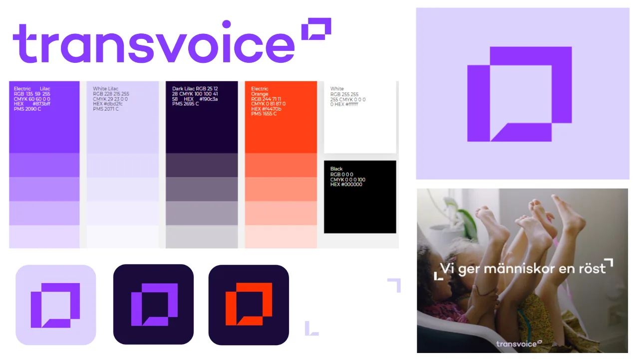 Tolkförmedlingen Transvoice får ny grafisk design och lanserar en ny webbsida