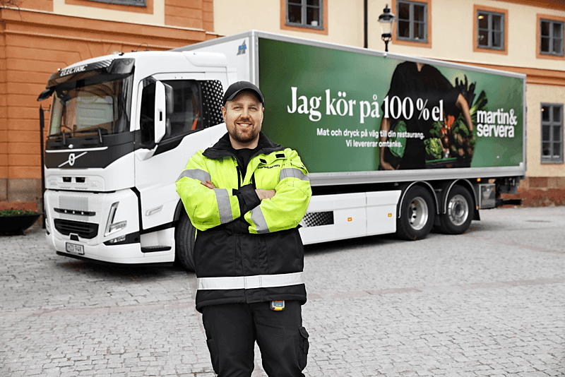 Martin & Servera når 100 procent fossilfria leveranser redan 2025