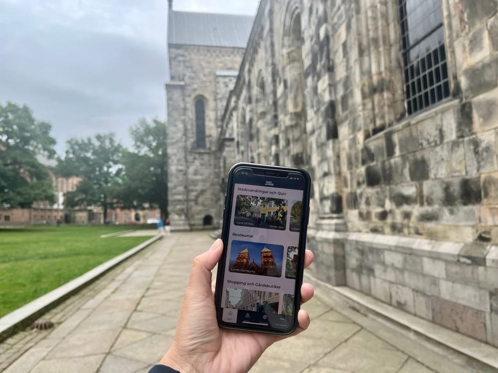 Närmare tusen besökare har hittat till Lunds nya app