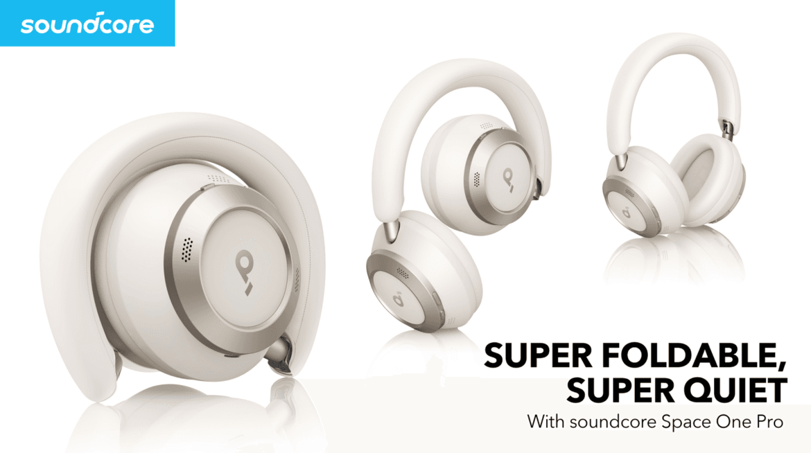 Soundcore Space One Pro: Maximalt vikbara och brusreducerande hörlurar för ett liv i city