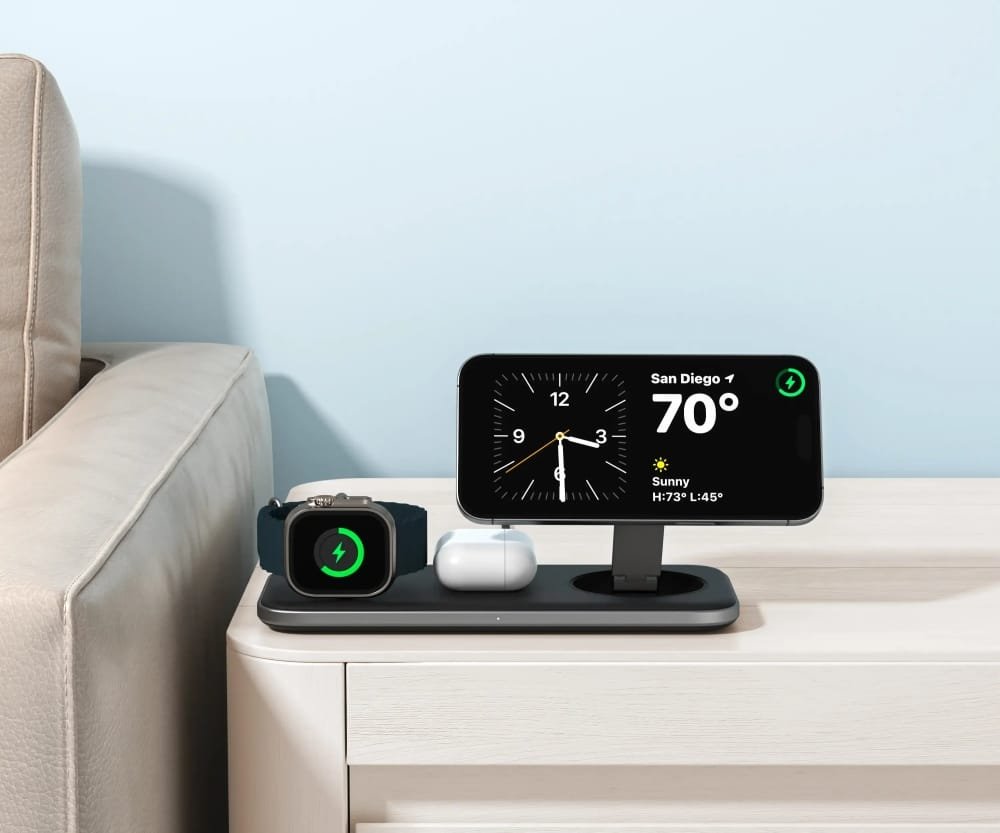 Satechi lanserar ny trådlös laddplatta med Qi2 – Trio Wireless Charging Pad