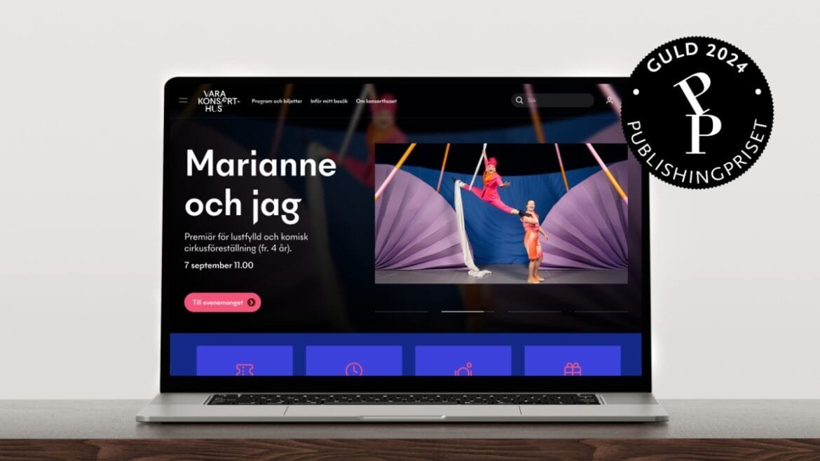 Dubbla vinster för konserthusets webbplatser i Publishingpriset