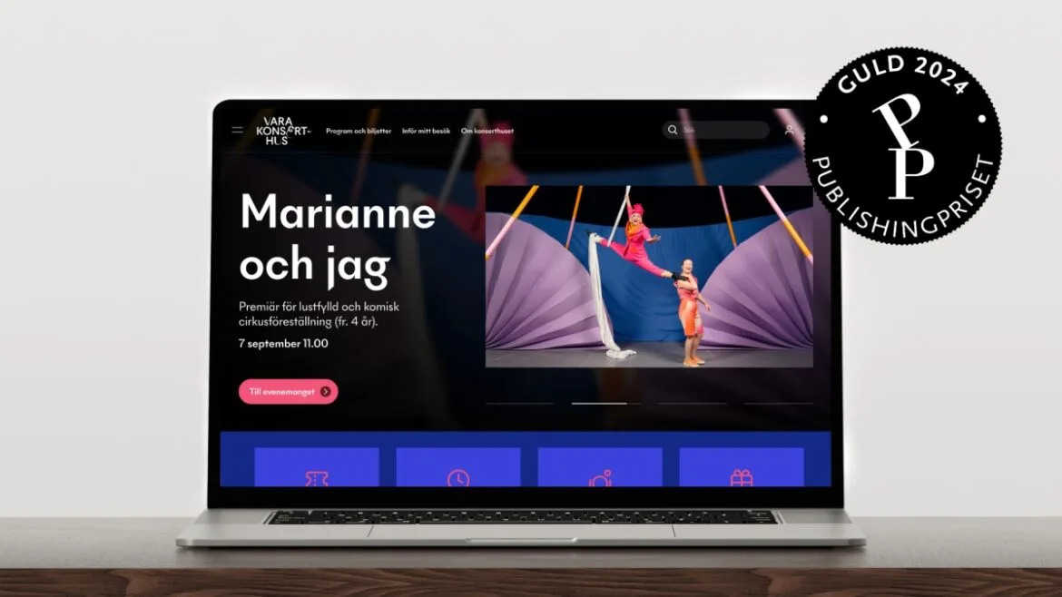 Dubbla vinster för konserthusets webbplatser i Publishingpriset