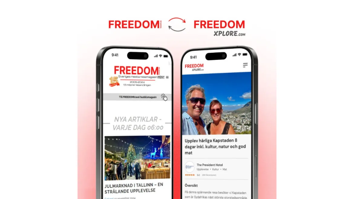 FREEDOMtravel expanderar – snart lanseras FREEDOMxplore.com