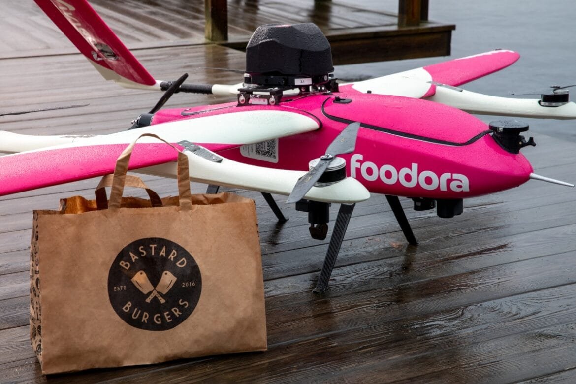 foodora och Tele2 lanserar drönarleveranser i Sverige