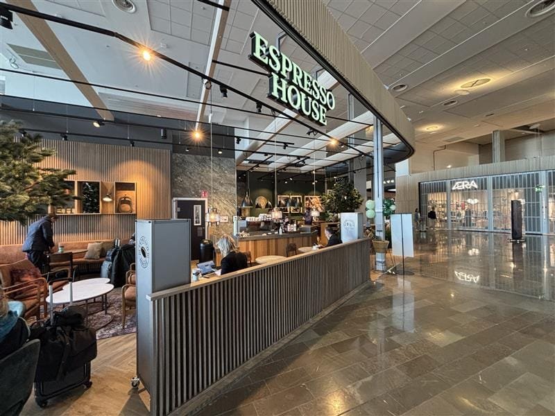 Espresso House har öppnat på Arlandas Marketplace, Terminal 5
