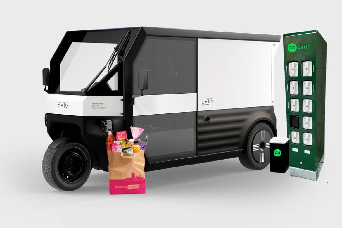 foodora satsar på små utsläppsfria lätta elfordon i Stockholm
