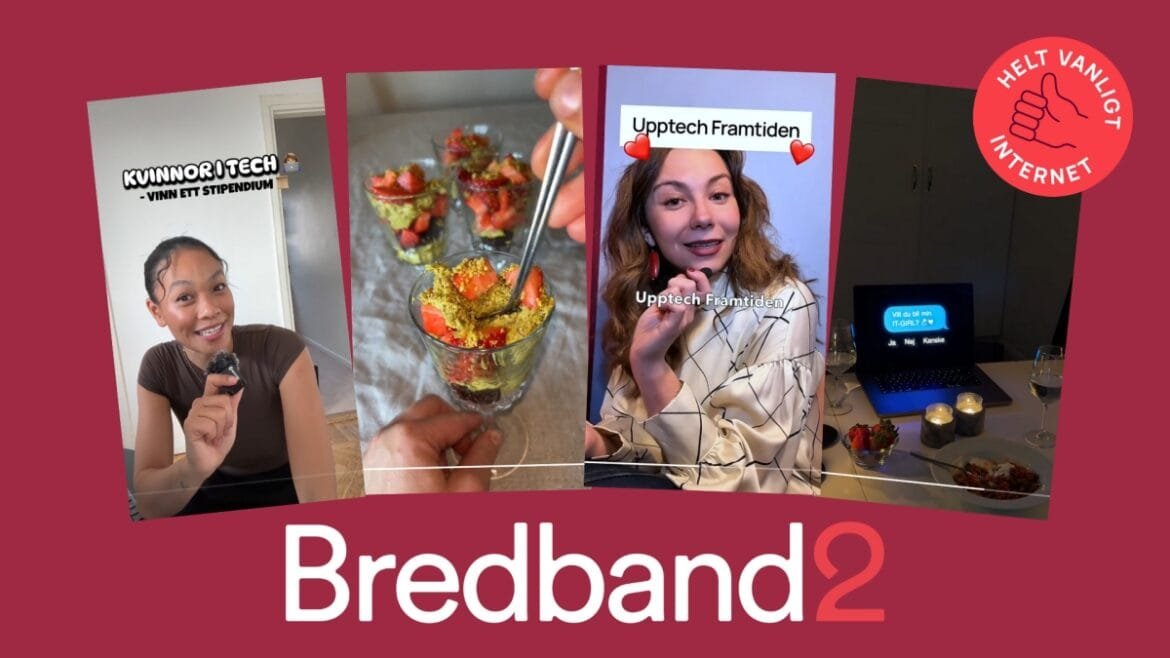 Influencers fick fler att upptecha framtiden med kampanj från Bredband2