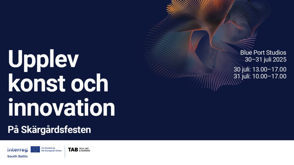 Digital konst i Blue Port Studios under Skärgårdsfesten i Karlskrona 2025