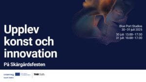 Digital konst i Blue Port Studios under Skärgårdsfesten i Karlskrona 2025