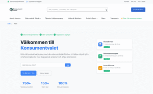 Konsumentvalet.se lanserar ny design för en enklare användarupplevelse