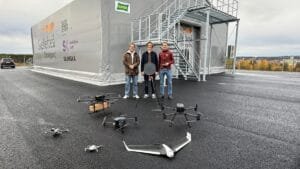 Företag testar framtidens drönarteknik på Skellefteå Droneport Företag testar framtidens drönarteknik på Skellefteå Droneport