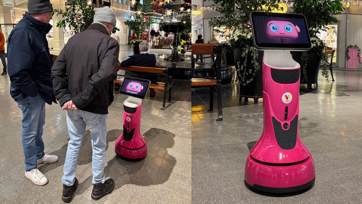 Väla och Nova lanserar Sveriges första guide-robot i ett köpcentrum