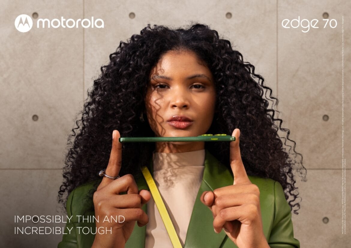 Motorola lanserar motorola edge 70 med en ofattbart tunn och extremt tålig design