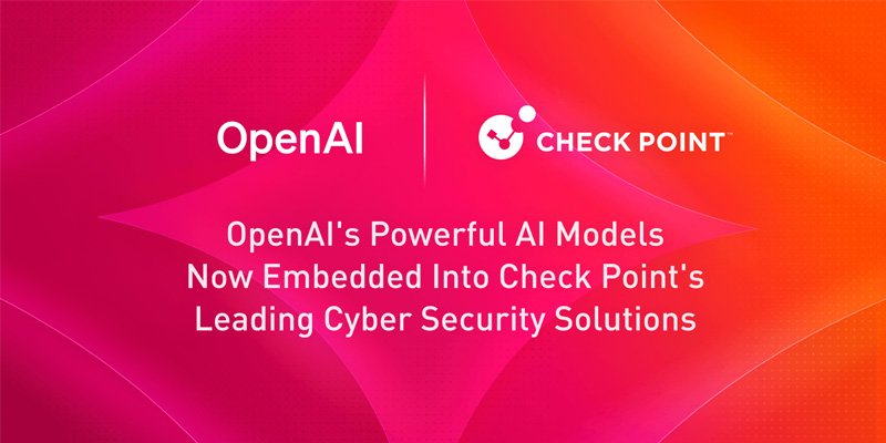 Check Point integrerar OpenAI:s cybersäkerhetsfunktioner i sina säkerhetslösningar