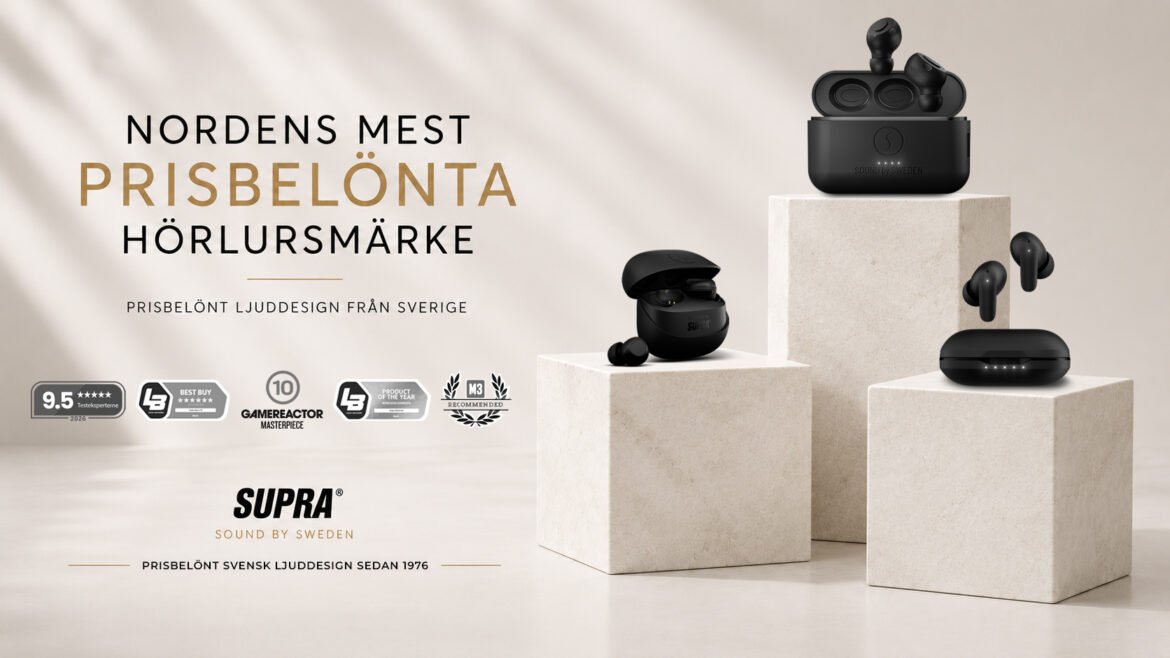 SUPRA - Nordens mest prisbelönta hörlursmärke