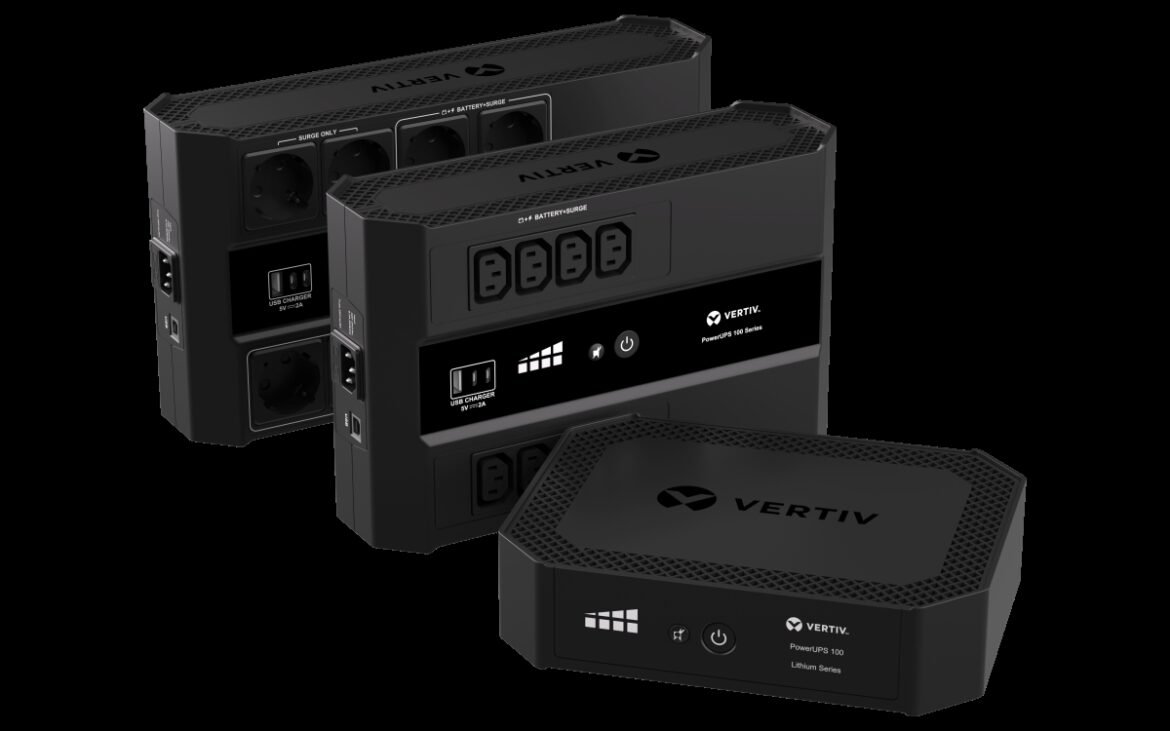 Vertiv utökar sin kraftportfölj med ny kompakt desktop-UPS för persondatorer, gaming och nätverksutrustning