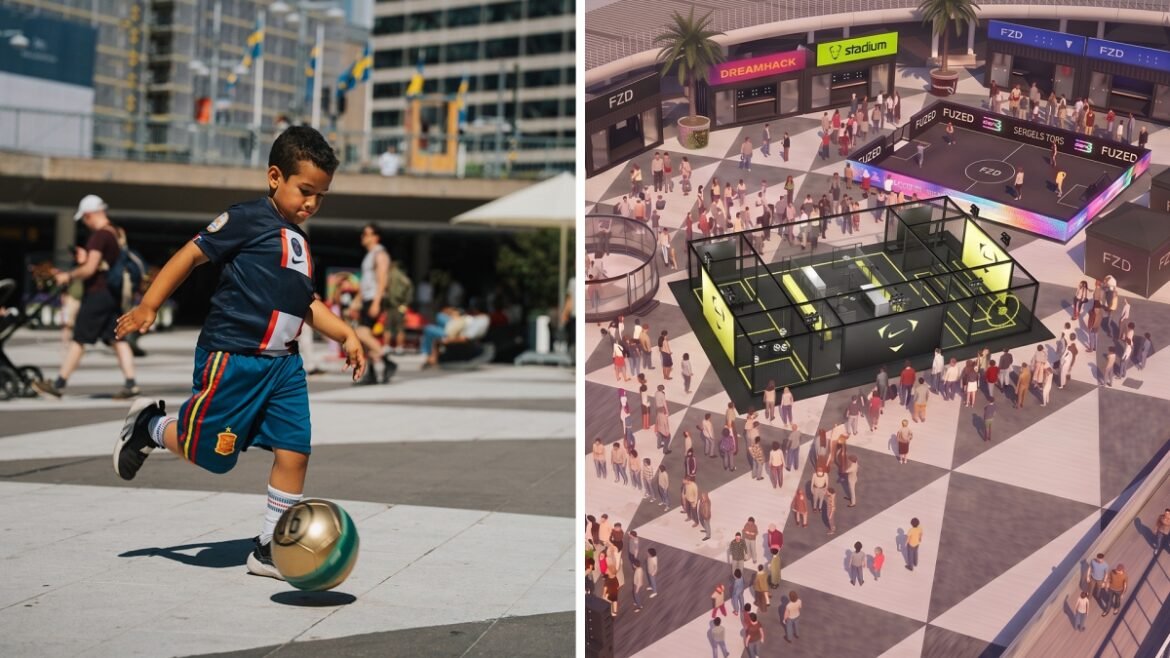 FUZED förvandlar Sergels torg till en meningsfull mötesplats där gaming och fysisk aktivitet går hand i hand