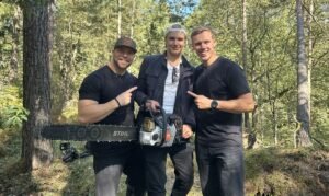 Engagerade hela släkten – vann STIHLs limiterade jubileumsmotorsåg med sekunders marginal