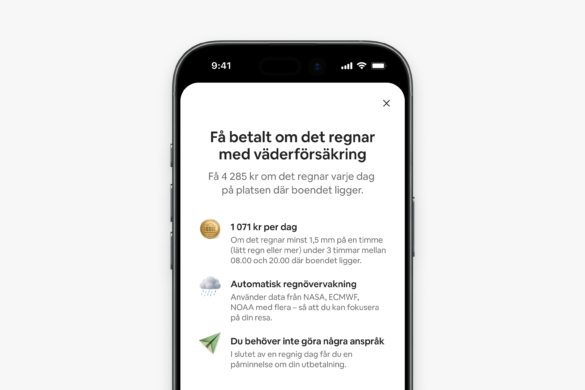 Airbnb lanserar försäkring som ger gäster pengar tillbaka när det regnar under semestern